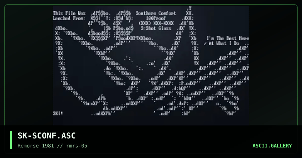 SK-SCONF.ASC, by skitzo, 1995