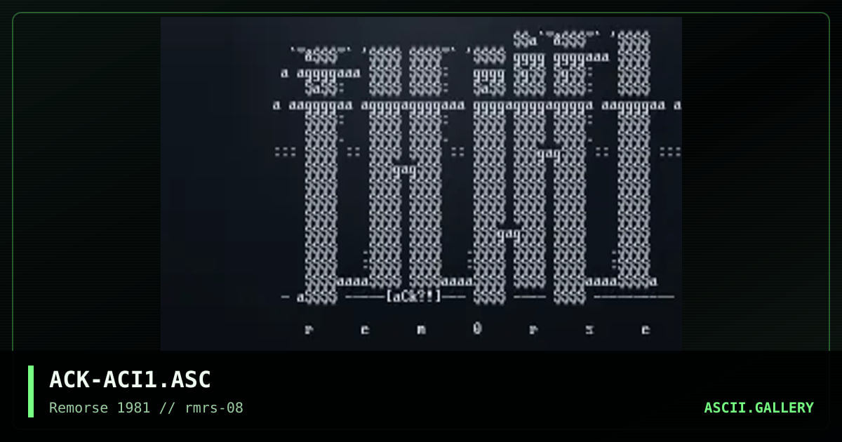 ACK-ACI1.ASC, by arrogance, 1997