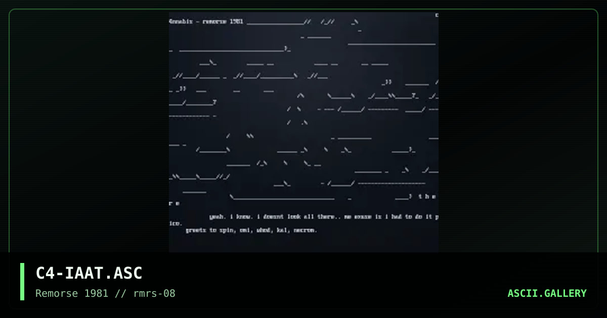 C4-IAAT.ASC, by cannabis, 1997