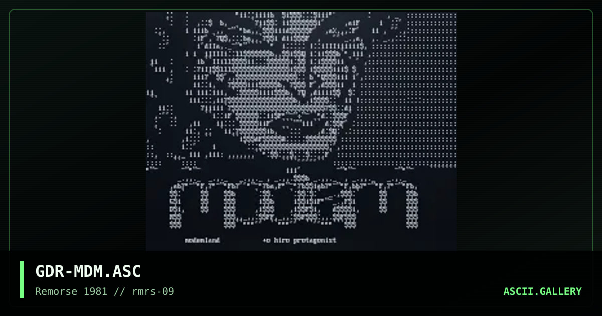 ModemLand, by gravedancer, 1997