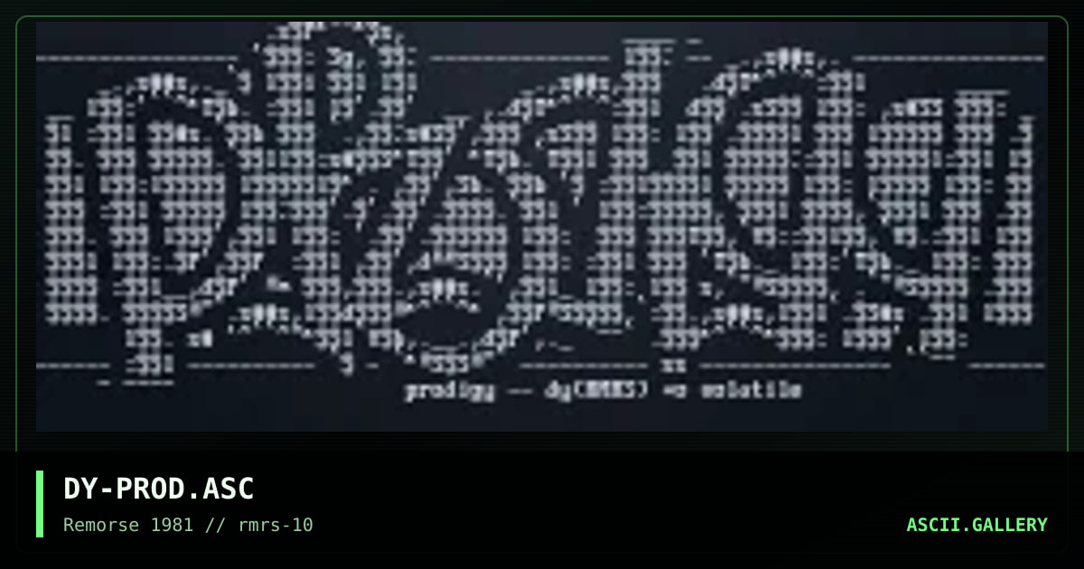 Prodigy!, by discyple, 1997