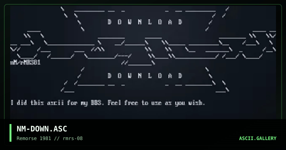 NM-DOWN.ASC, by necromancer, 1997