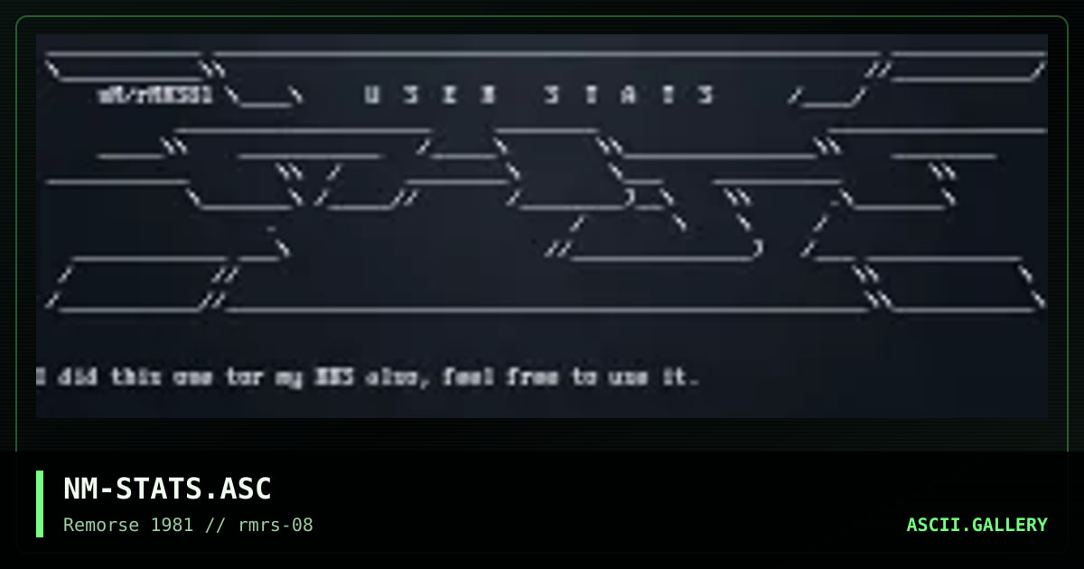NM-STATS.ASC, by necromancer, 1997