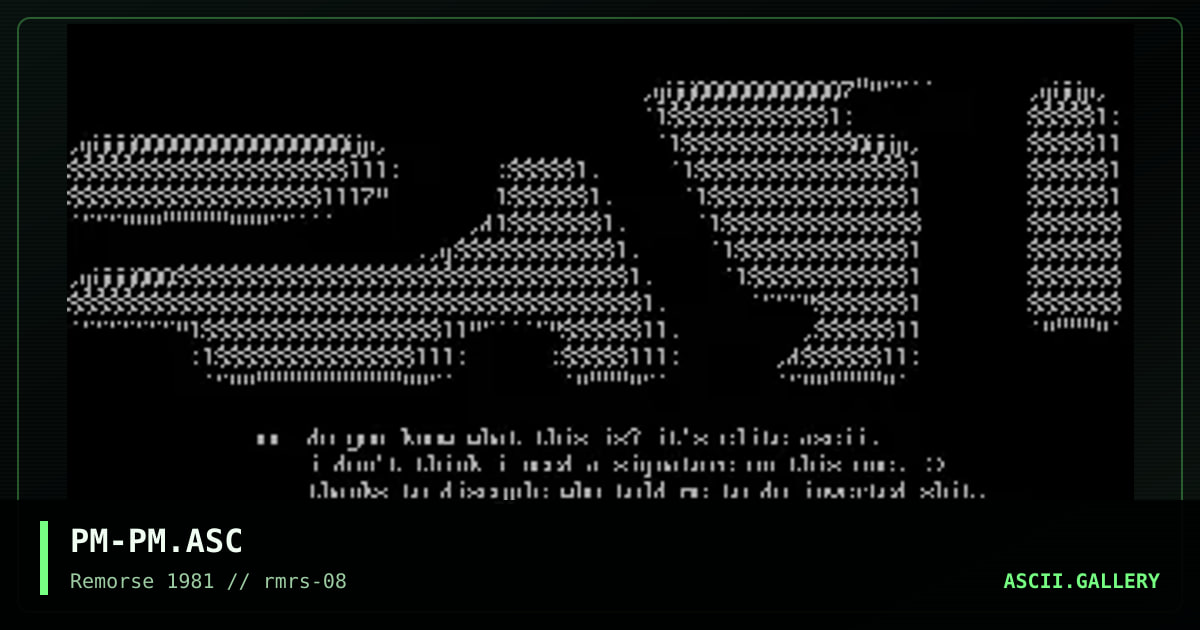 PM-PM.ASC, by polymorph, 1997