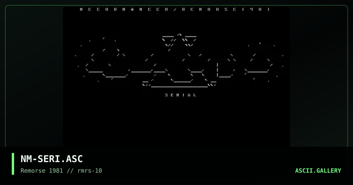 Serial, by necromancer, 1997