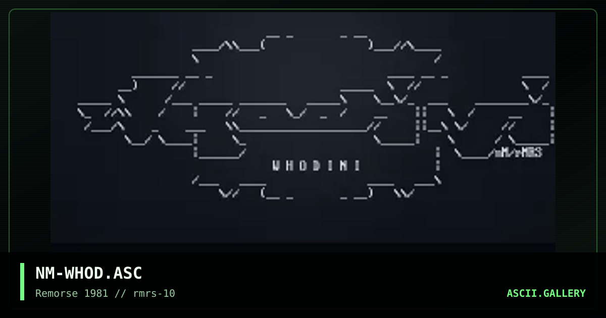 Whodini, by necromancer, 1997