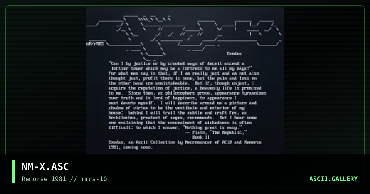 Exodus, by necromancer, 1997