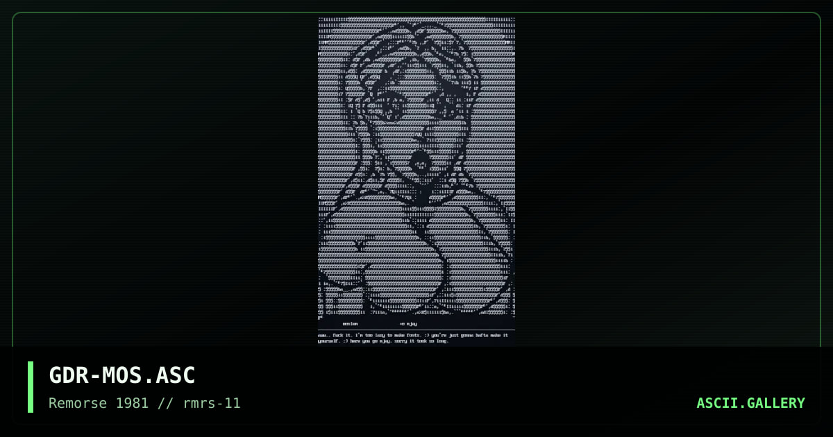 Moslem, by gravedancer, 1997