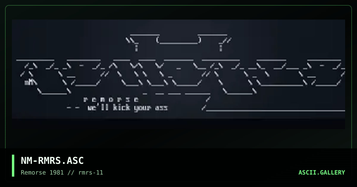 Remorse, by necromancer, 1997