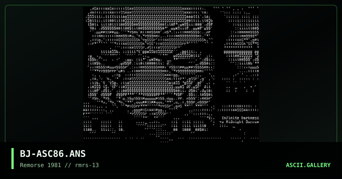 Infinite Darkness, by black jack, 1997