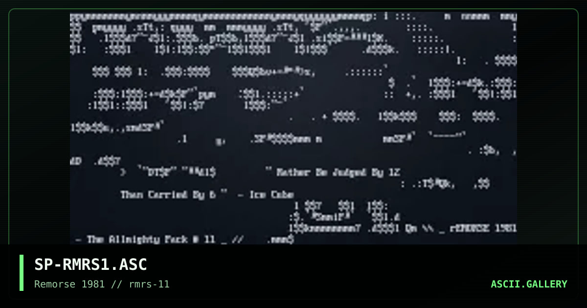 Remorse, by spinsane, 1997