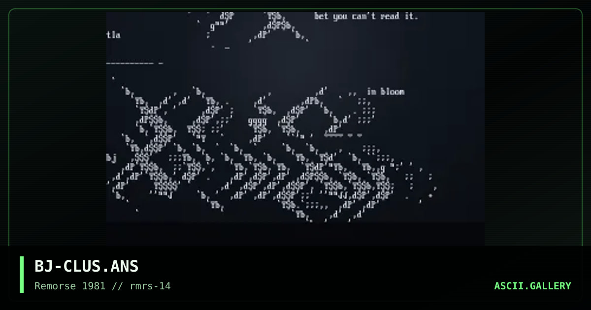 Logo Cluster, by black jack, 1997