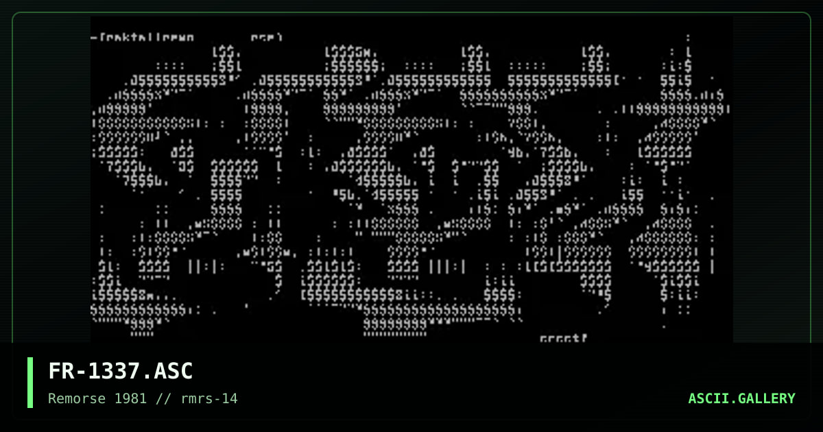 1337, by fractal, 1997