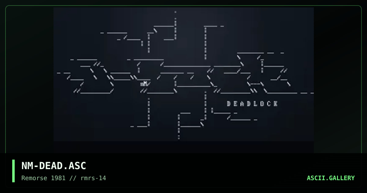 Deadlock, by necromancer, 1997