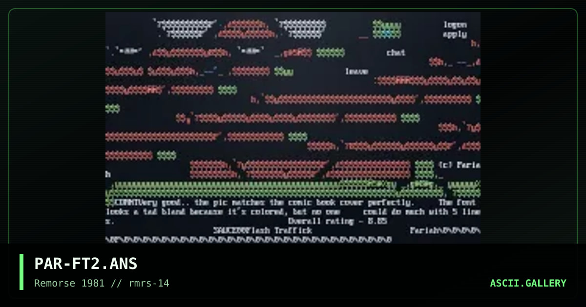 Flash Traffick, by pariah, 1997