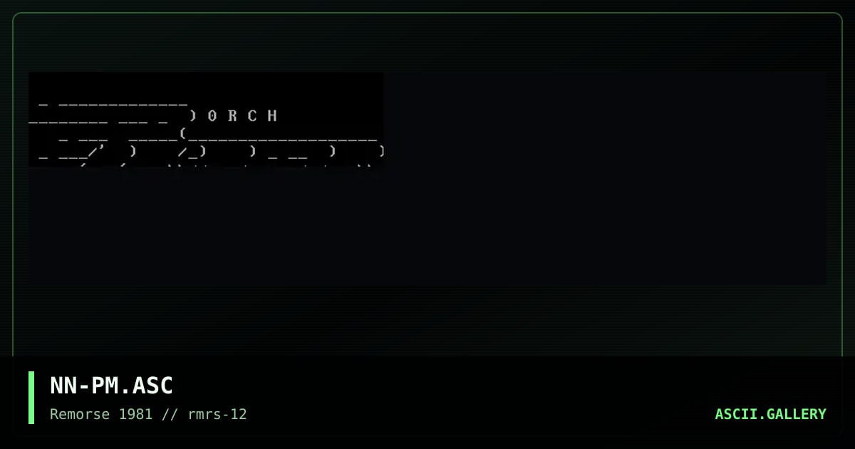 Porch Monkey, by necronite, 1997