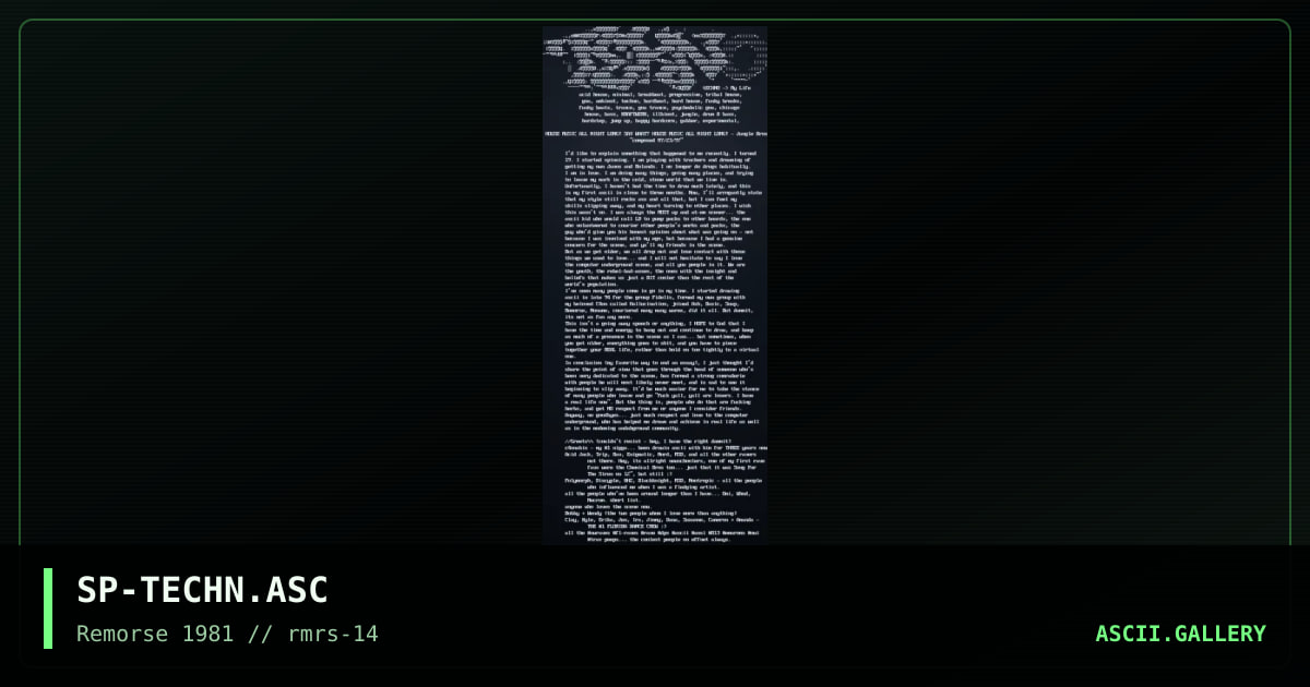 Techno, by spinsane, 1997