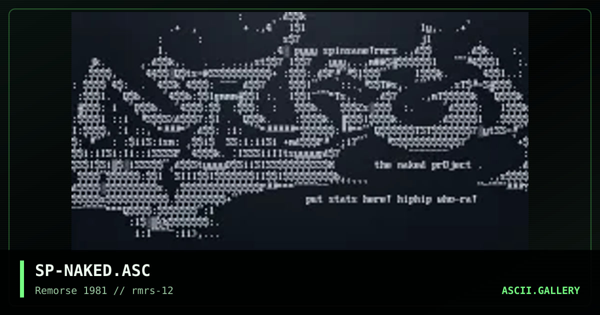 Naked, by spinsane, 1997