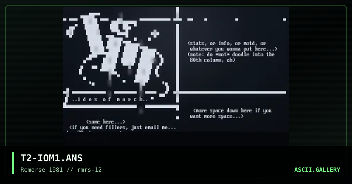 Ides Of March, by terminator2, 1997