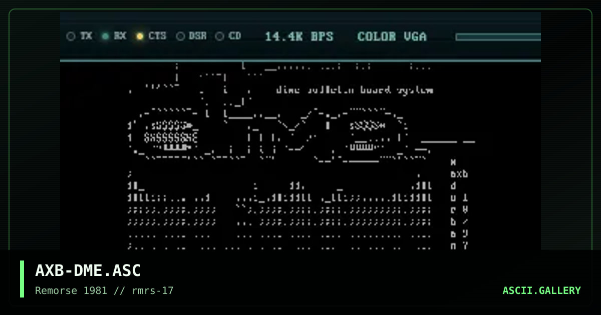 AXB-DME.ASC, by axb, 1997