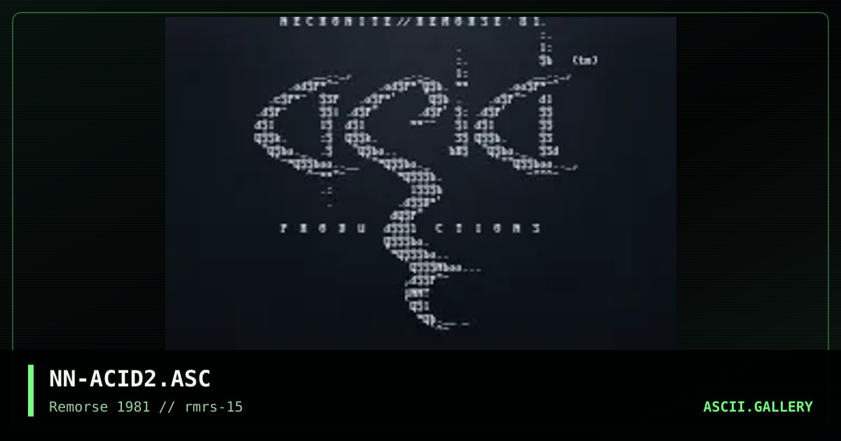 ACiD, by necronite, 1997
