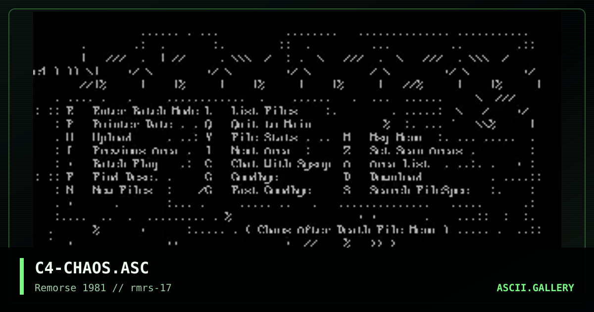 C4-CHAOS.ASC, by cannabis, 1997