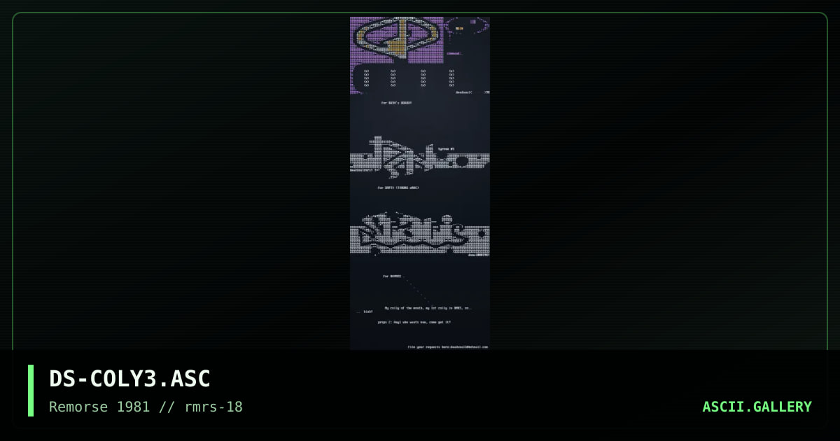 Logo Collection, by dead soul, 1997
