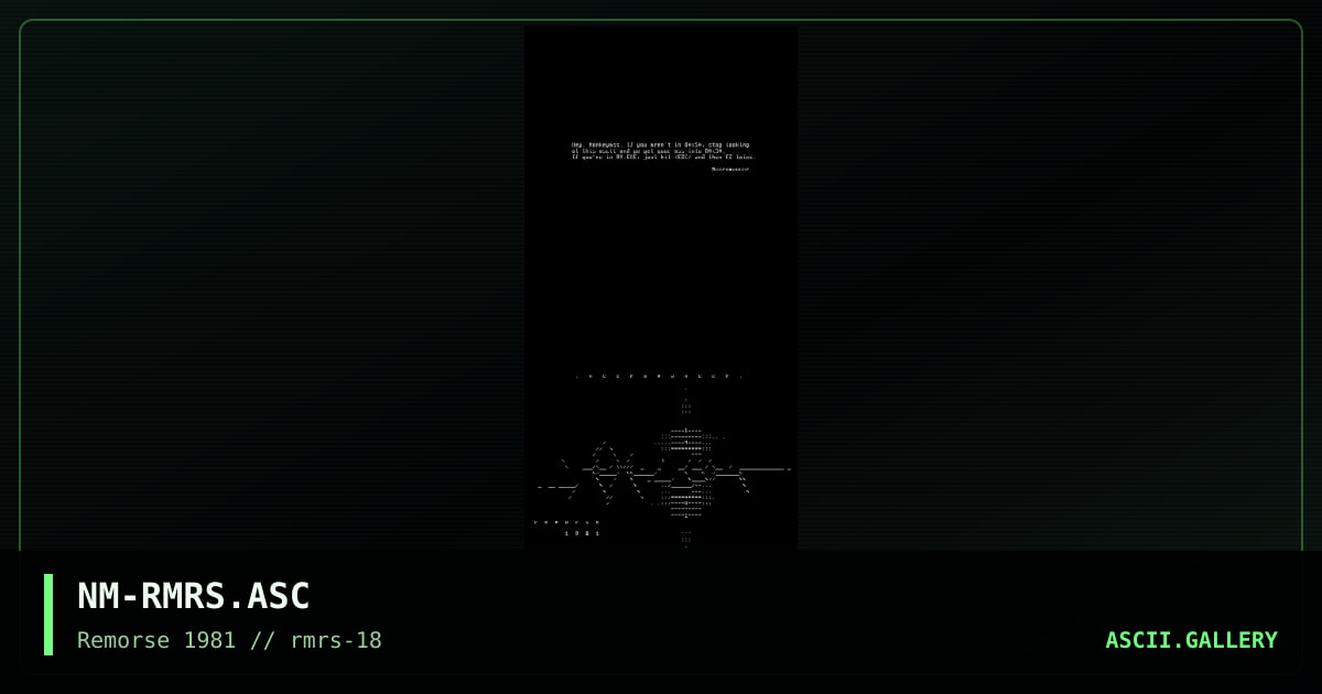 Remorse, by necromancer, 1997