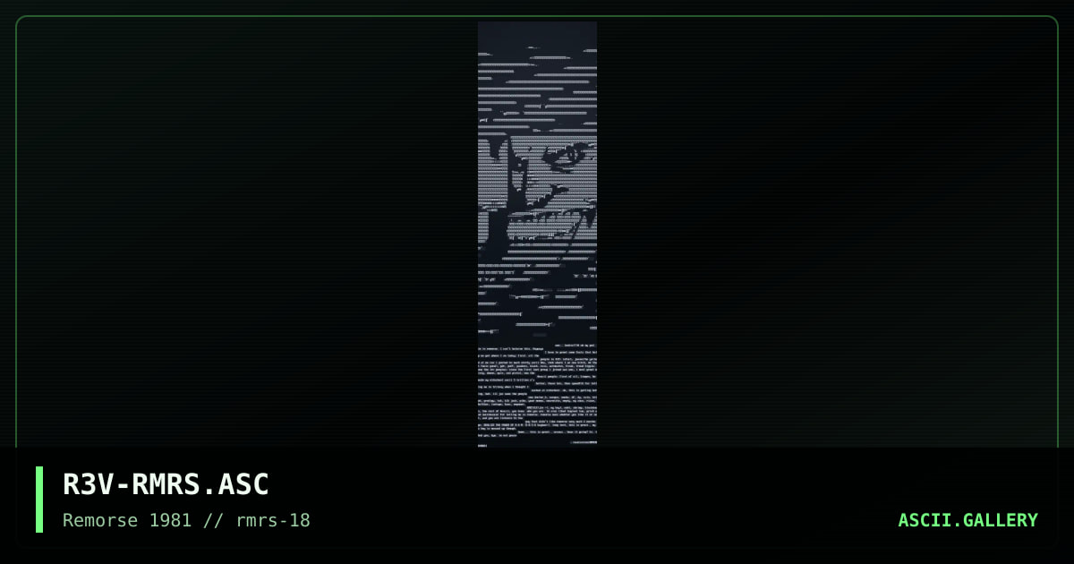Remorse, by revolution, 1997