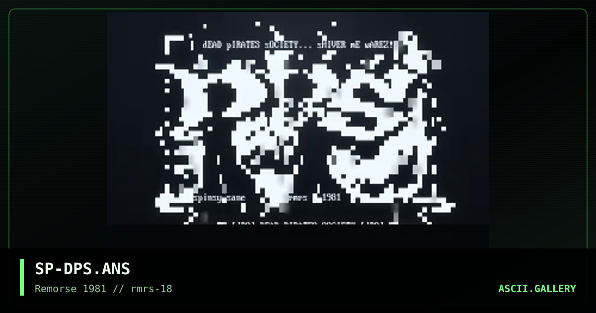 Dead Pirate's Society, by spinsane, 1997