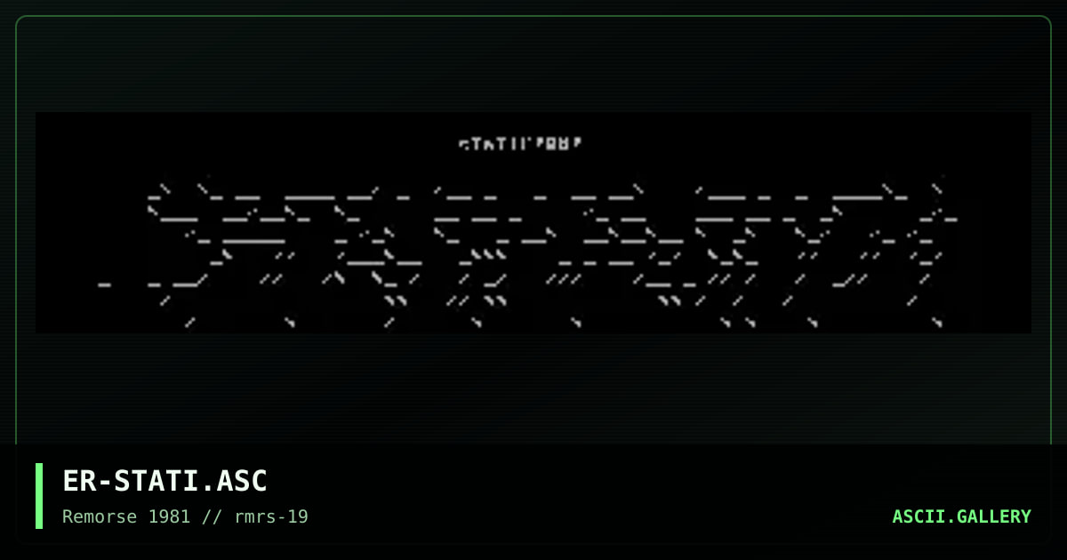 Static, by erupt, 1998