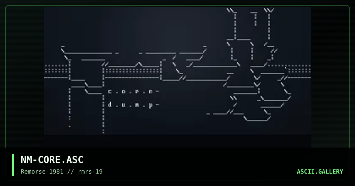 Core Dump, by necromancer, 1998