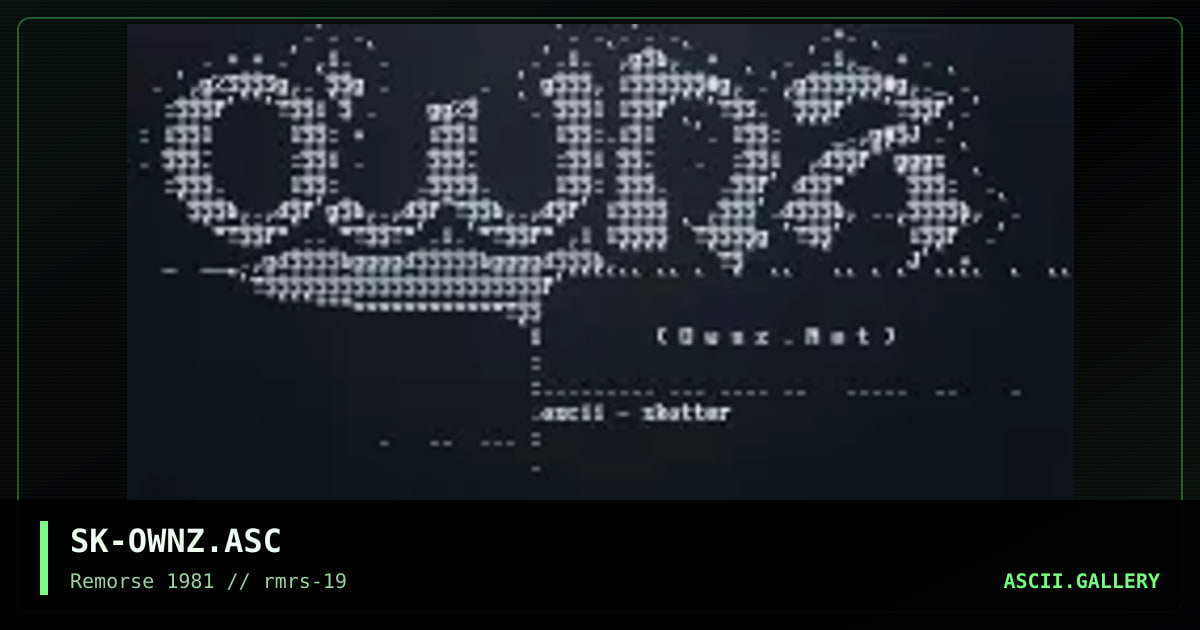 Ownz, by skatter, 1998