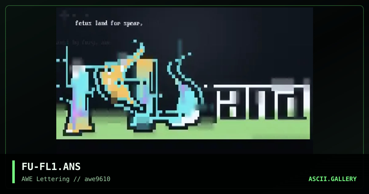 Fetus Land, by fury, 1996