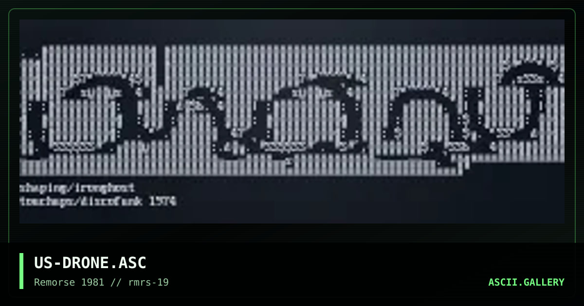 Drone, by discofunk 1974, ironghost, 1998