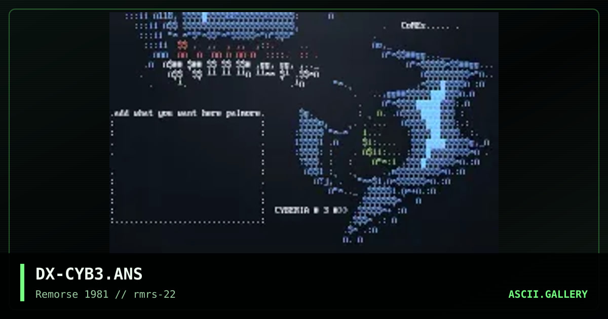 Cyberia 3, by drax, 1998
