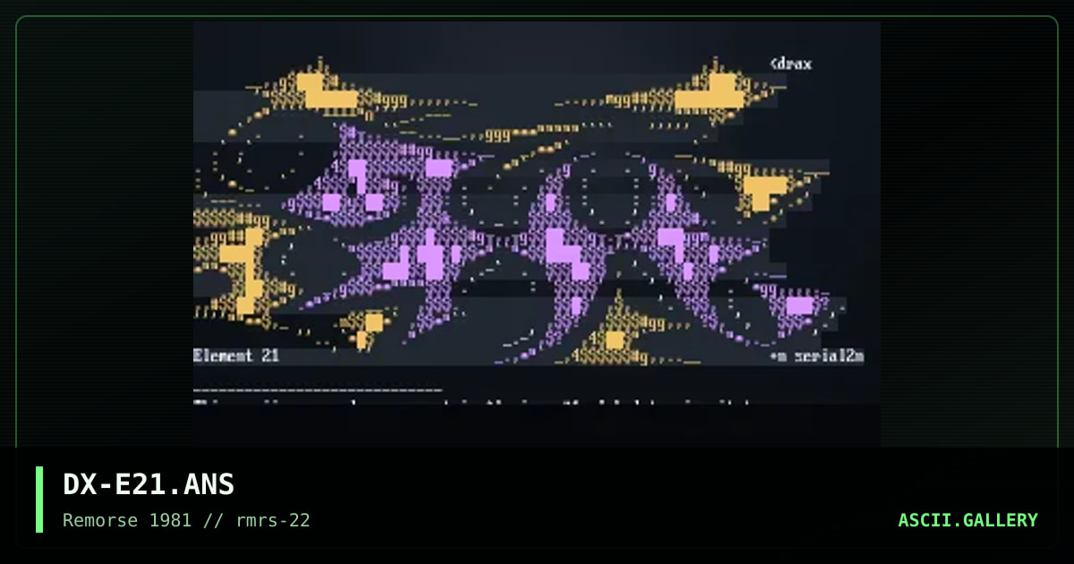 Element 21, by drax, 1998