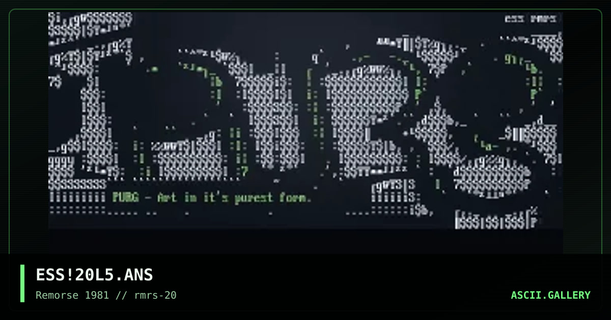 Purg, by essence, 1998