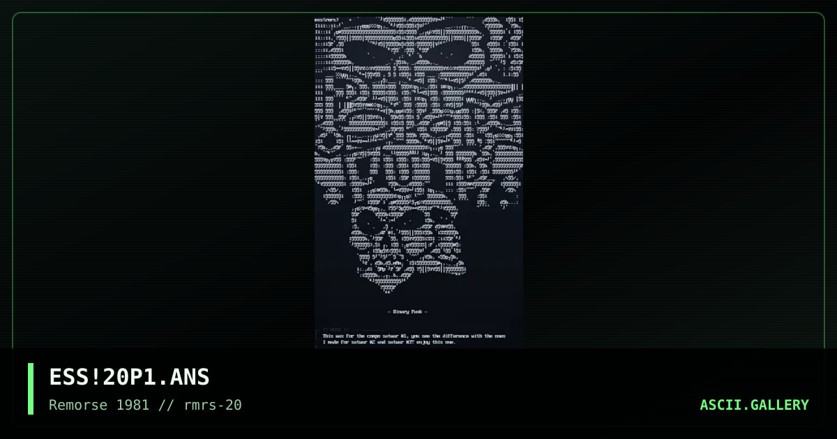 Satwar 01 Entry, by essence, 1998