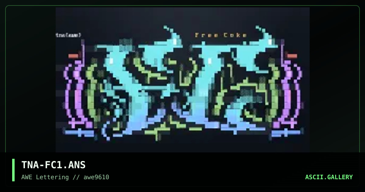 Free Coke, by the night angel, 1996