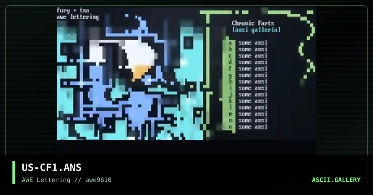 Chronic Farts Screen, by the night angel, fury, 1996