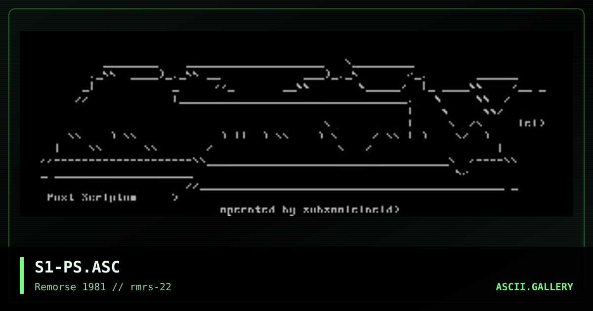 Post Scriptum, by subsonic, 1998