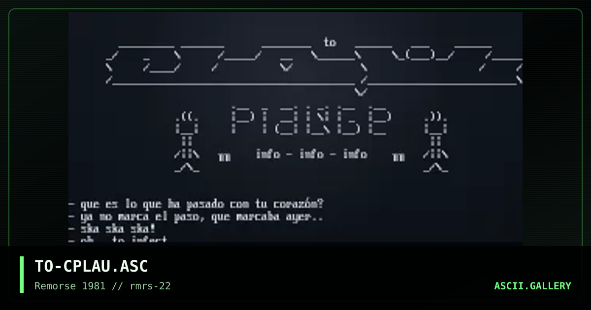 Uh. It's in Spanish., by el talo, 1998