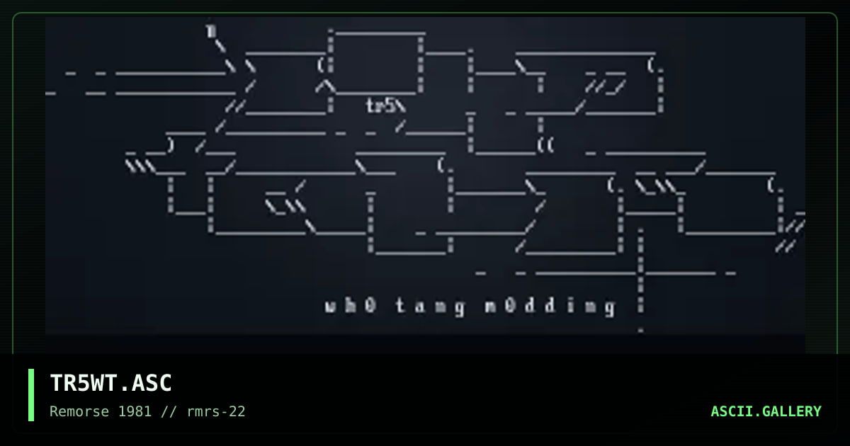 Who-Tang Modding, by truman 5tarr, 1998