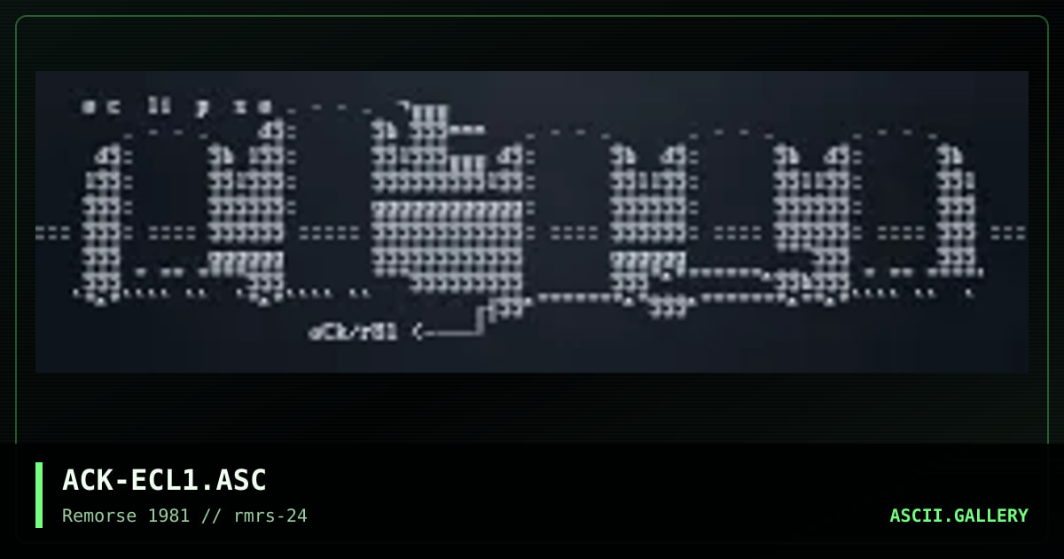 ACK-ECL1.ASC, by arrogance, 1998