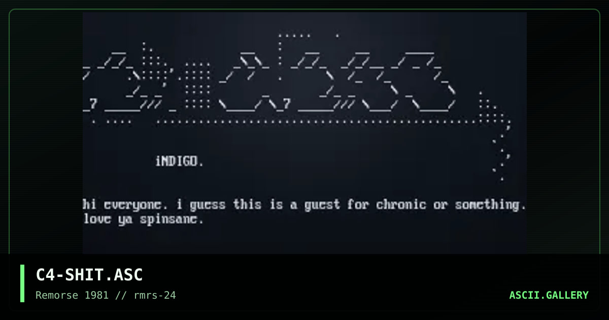 C4-SHIT.ASC, by cannabis, 1998