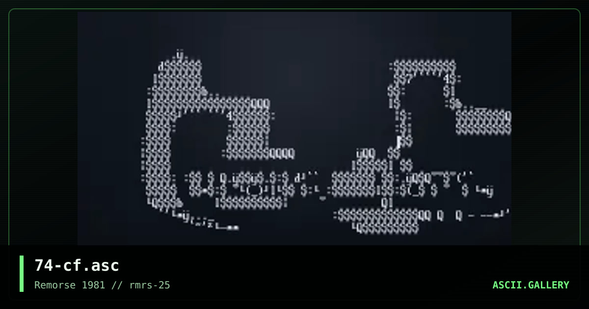 74-cf.asc, by discofunk 1974, 1998