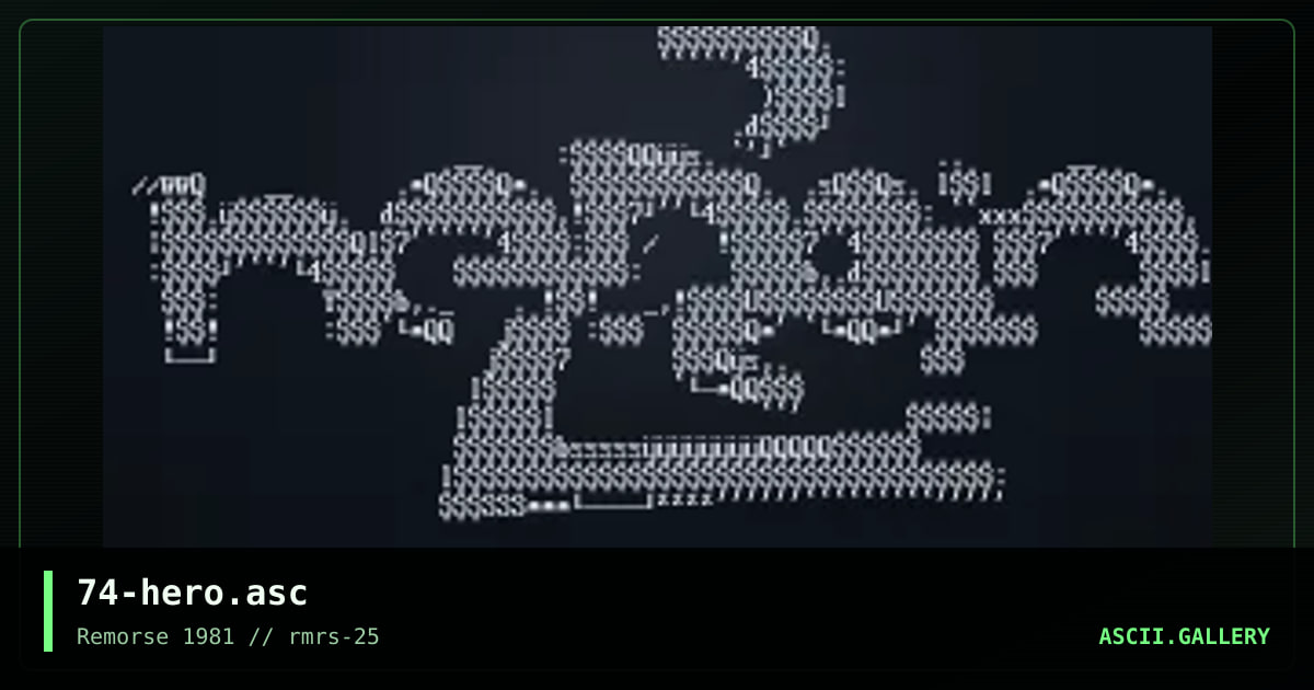 74-hero.asc, by discofunk 1974, 1998