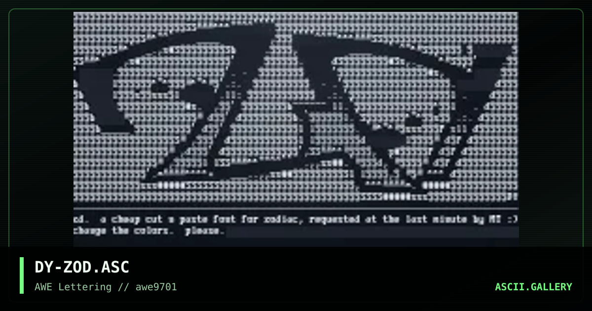 Zod, by discyple, 1997