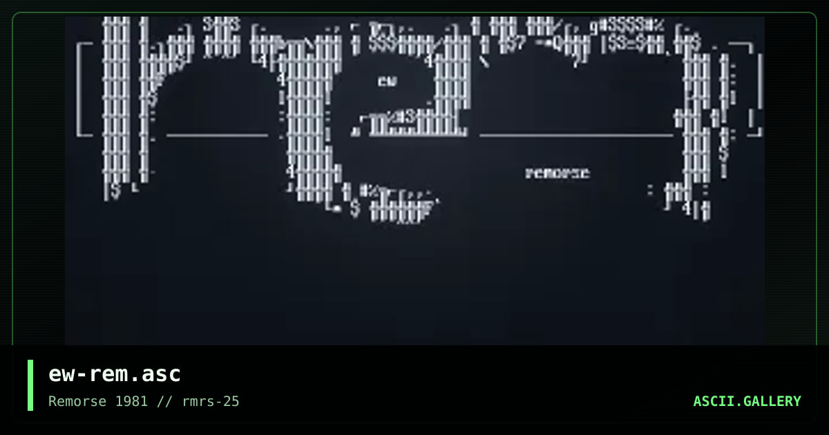 ew-rem.asc, by ender wiggin, 1998